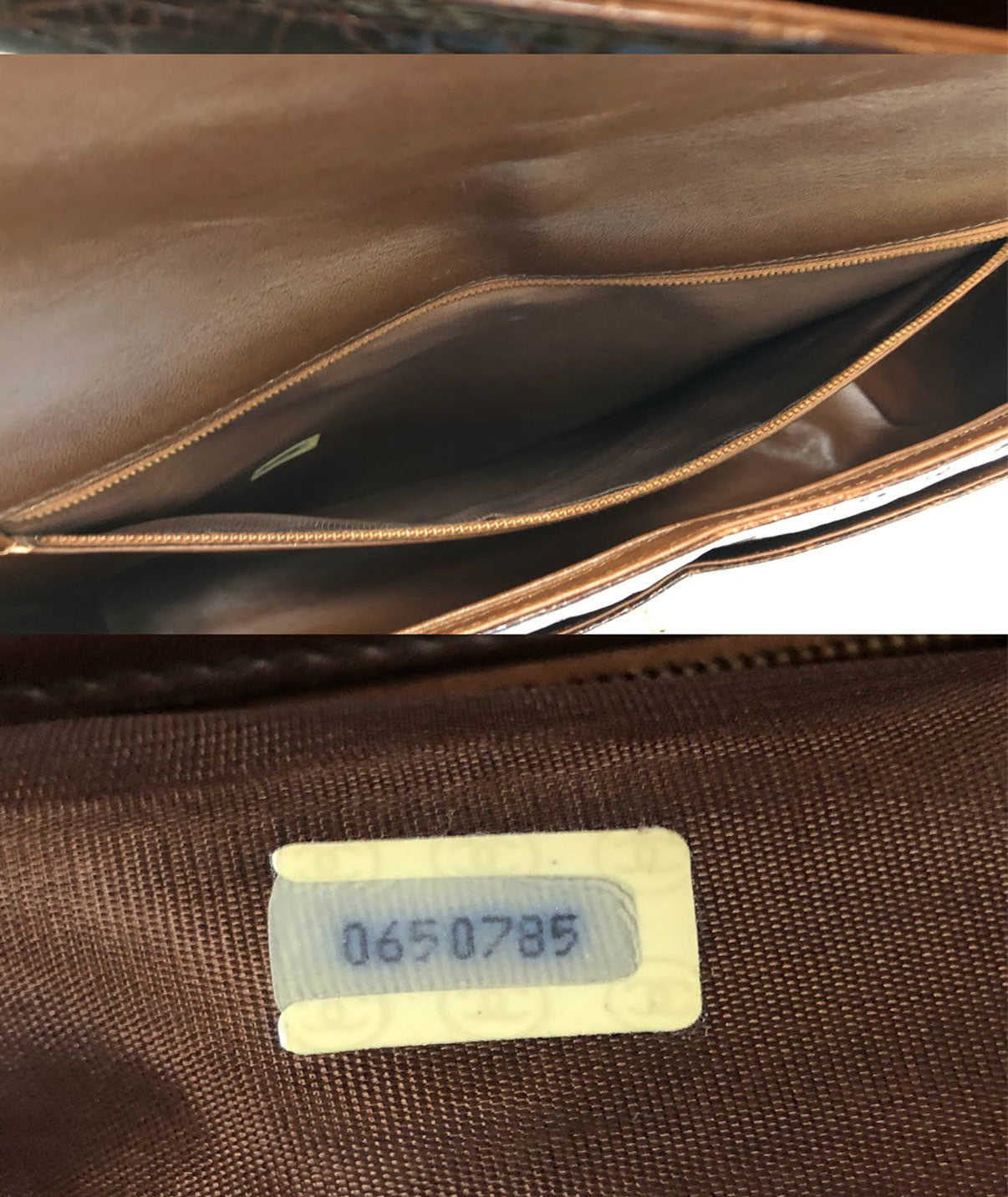 Chanel 2000/2001 Rare Brown Crocodile Antique Flap
