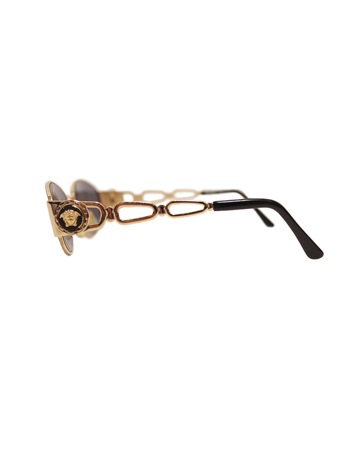 Versace 2000s Rare Gold Coin Spiral Sunglasses