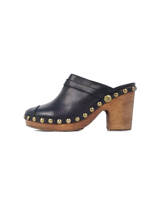 Chanel Wooden Clog CC Mules
