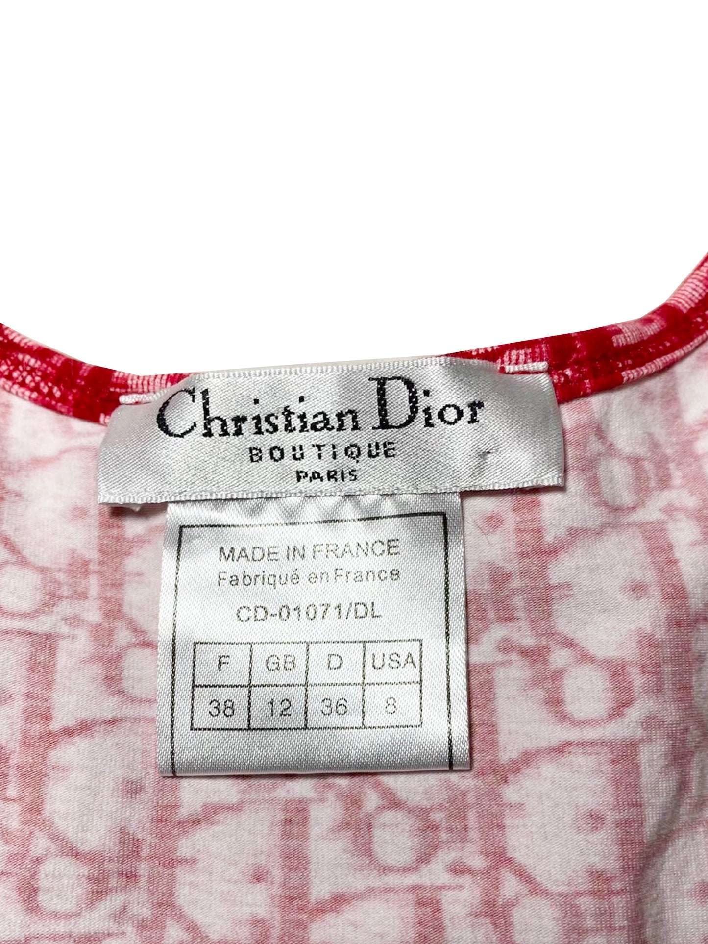 Christian Dior Diorissimo Red 2002 Dress