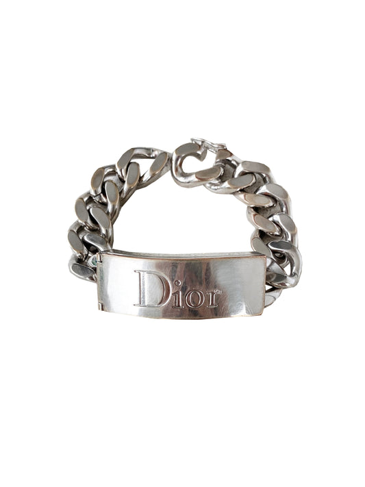 Christian Dior 2000s Chunky ID Bracelet