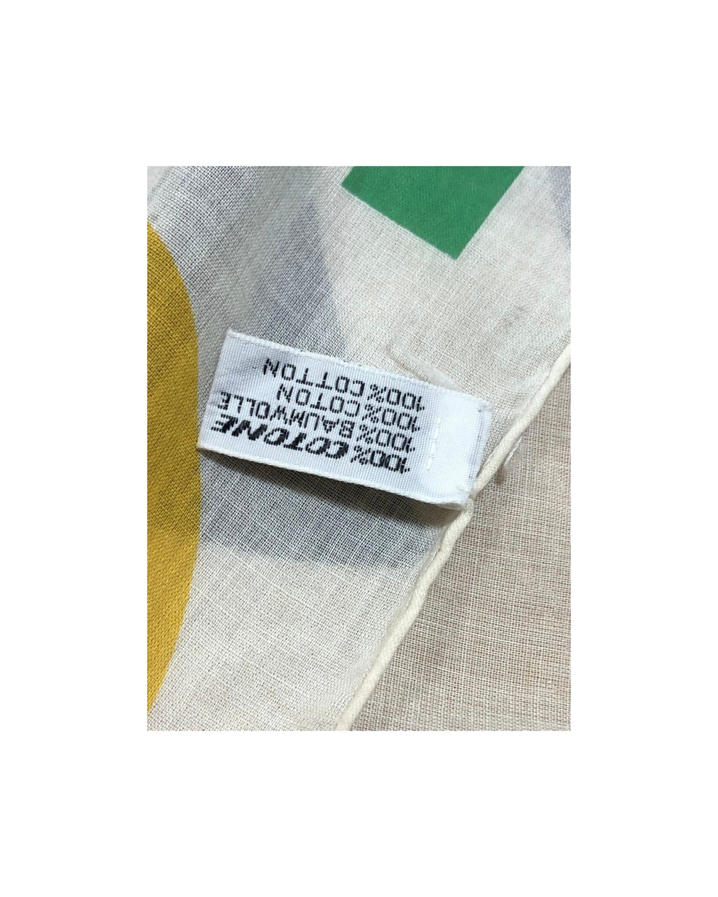 Chanel Multicolor Logo Cotton Scarf