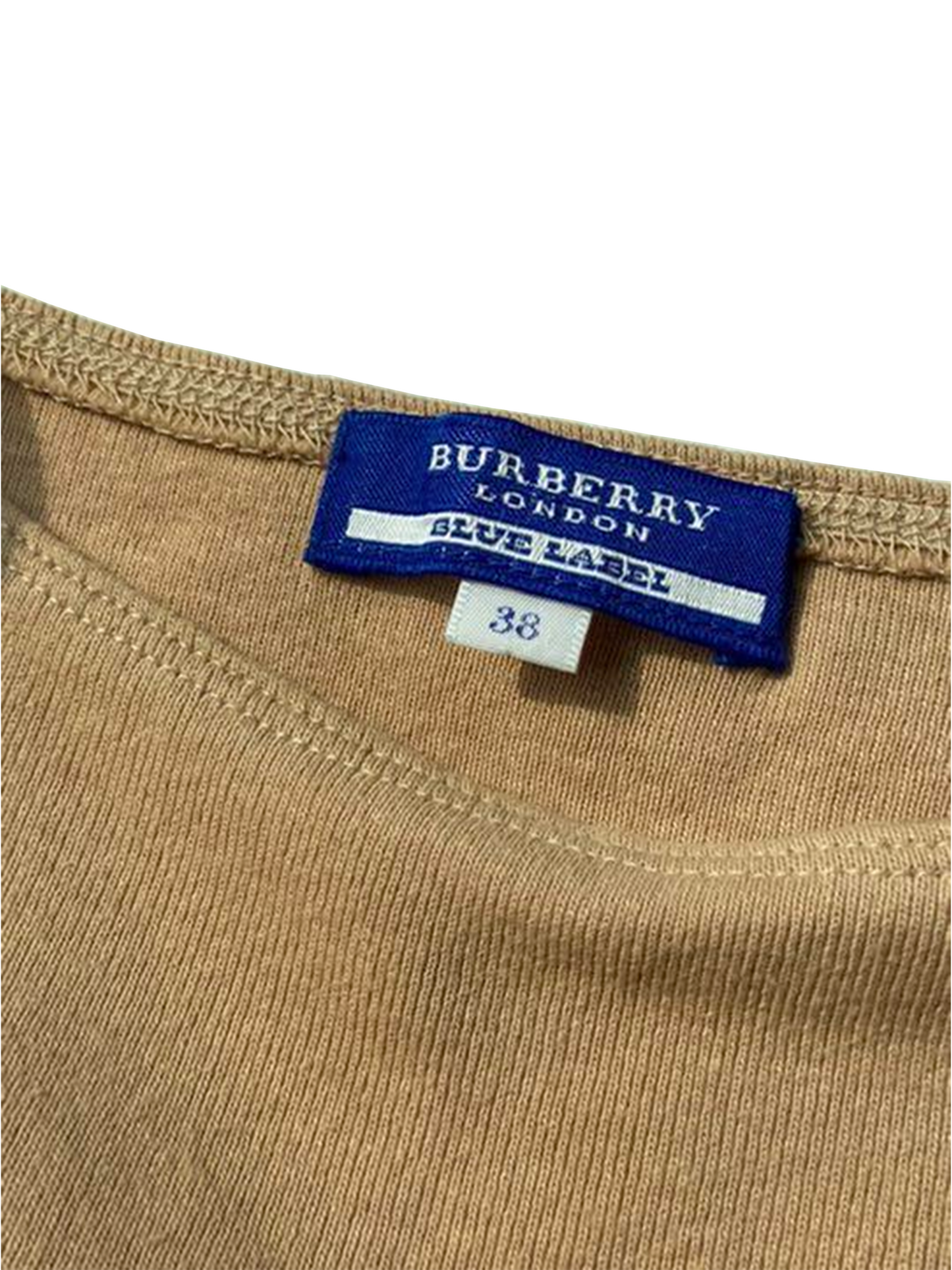 Burberry 2000s Blue Label Beige Tank