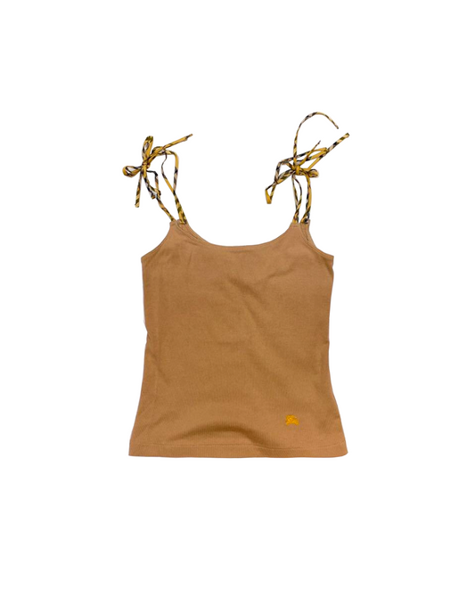 Burberry 2000s Blue Label Beige Tank