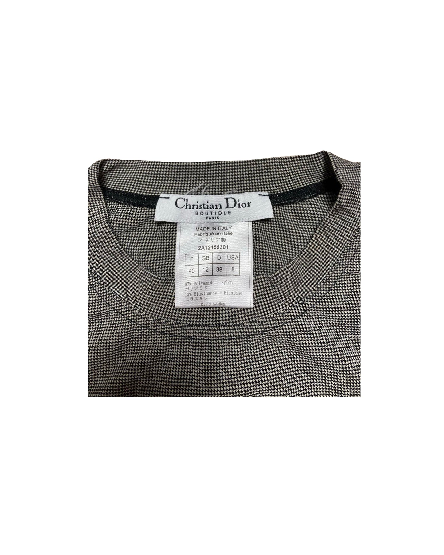 Christian Dior 2000s Gingham Tank Top Rare