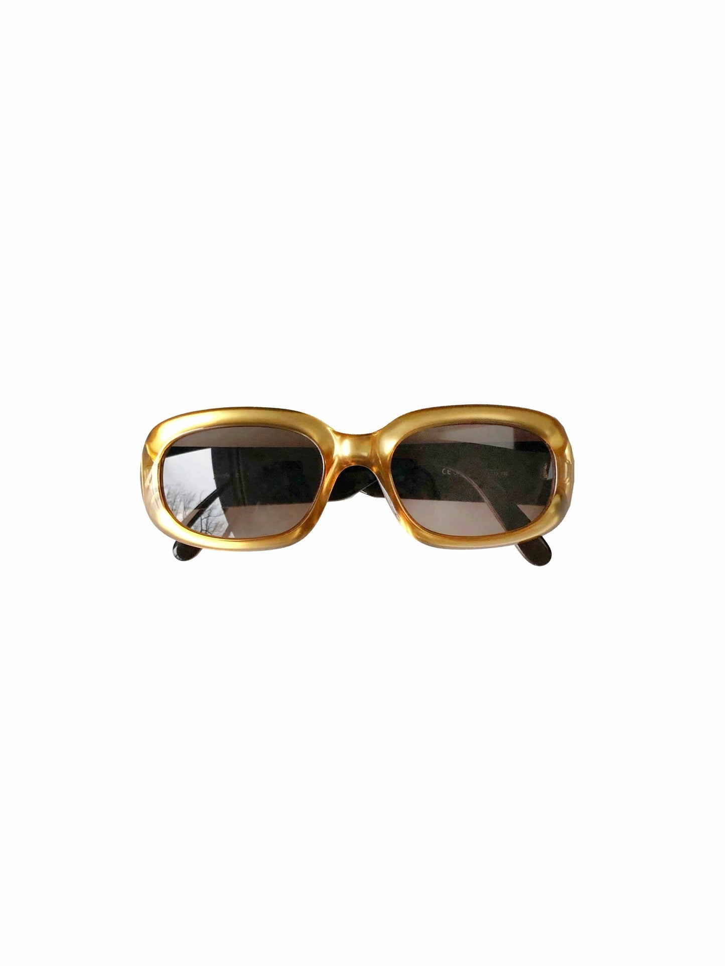 Christian Dior 2000s Tortoise Yellow Sunglasses