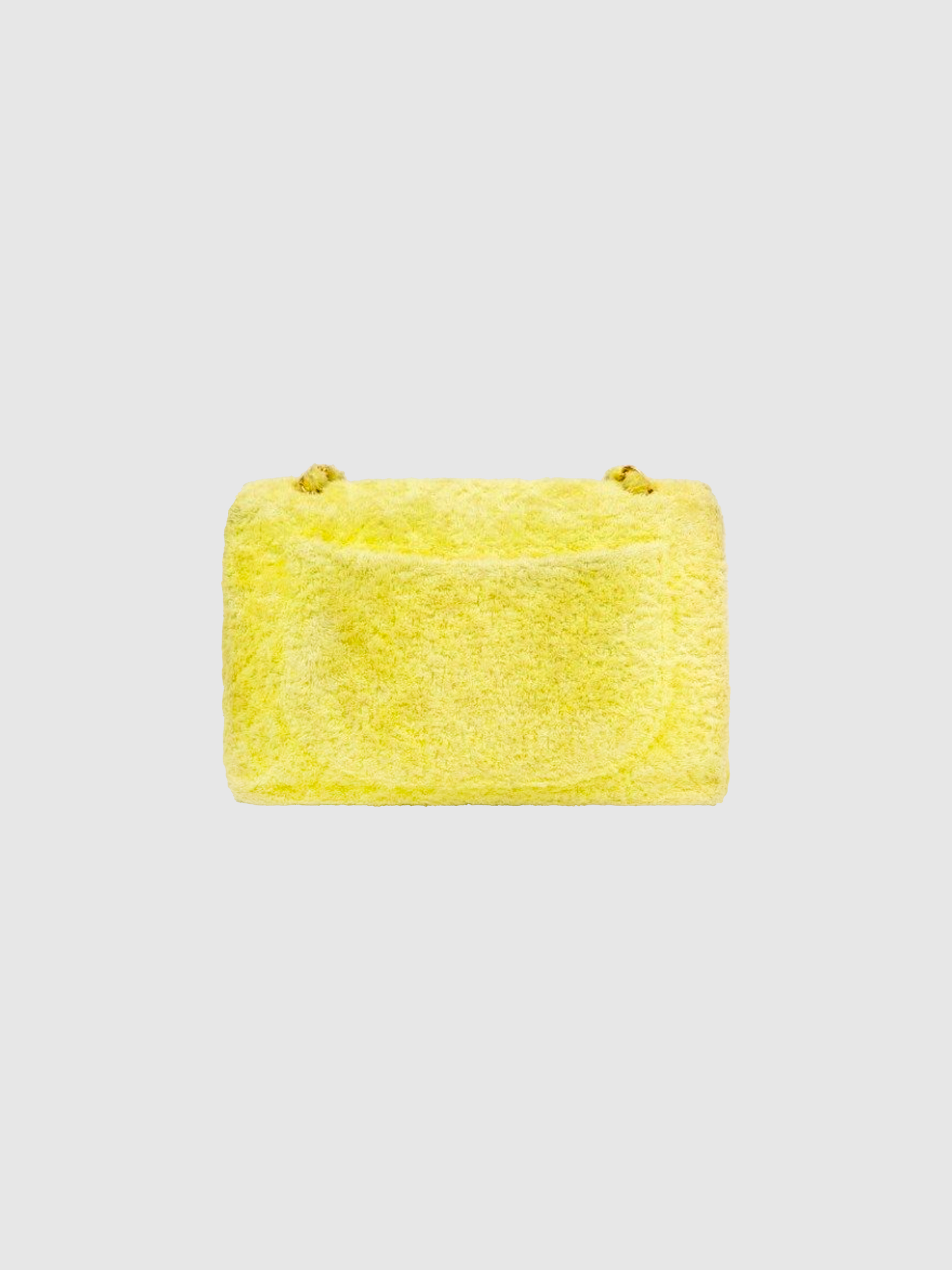 Chanel 1999 Yellow Terry Decamatlassé Shoulder Bag
