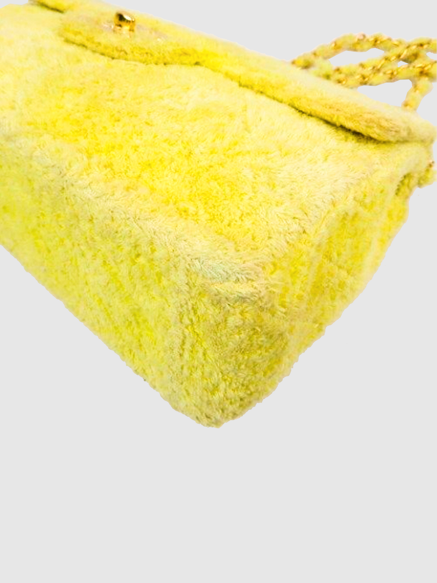 Chanel 1999 Yellow Terry Decamatlassé Shoulder Bag