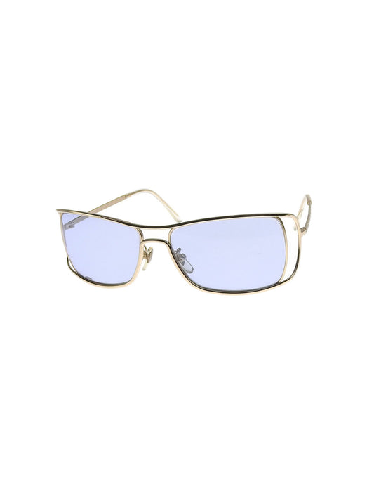 Versace 2000s Blue Tinted Sunglasses