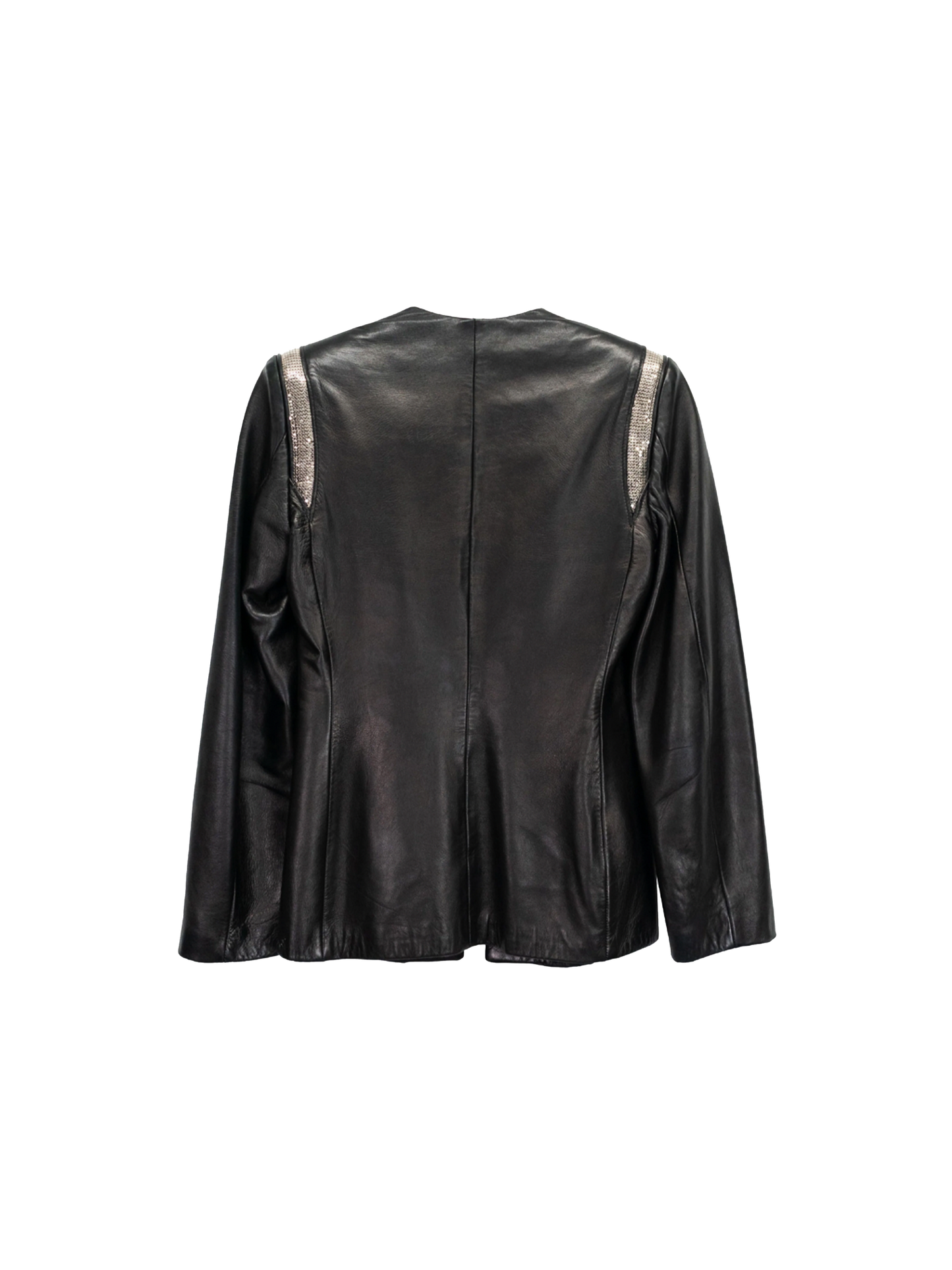Gianni Versace 2000s Vintage Leather Jacket with Medusa Buckles