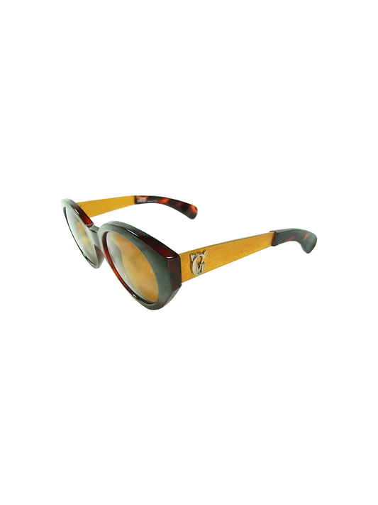 Versace 2000s Brown and Gold Rare Sunglasses