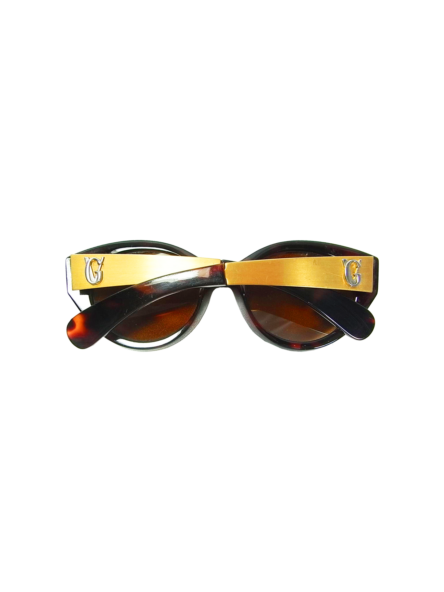 Versace 2000s Brown and Gold Rare Sunglasses