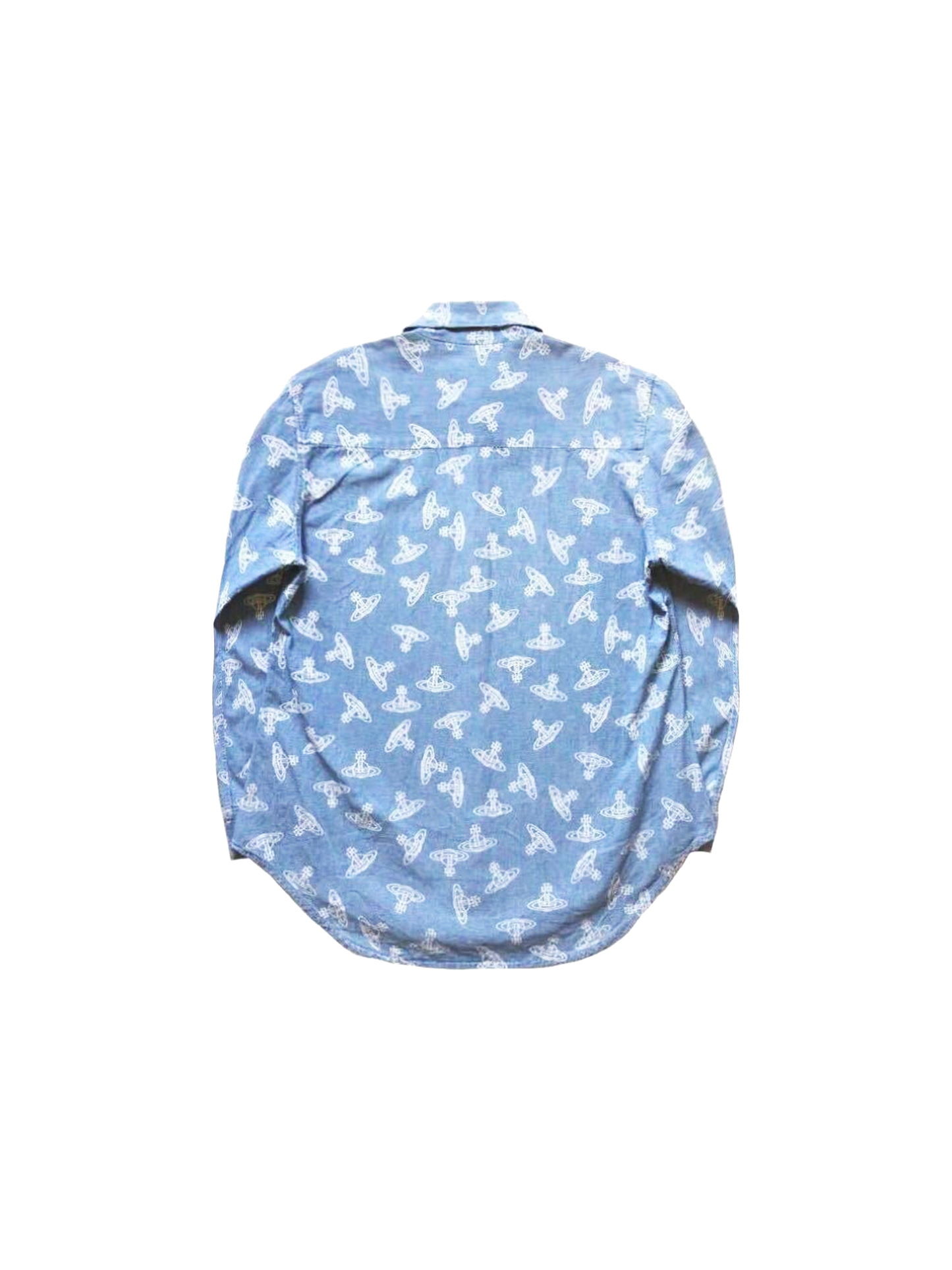Vivienne Westwood 1980s Denim Logo Print Shirt