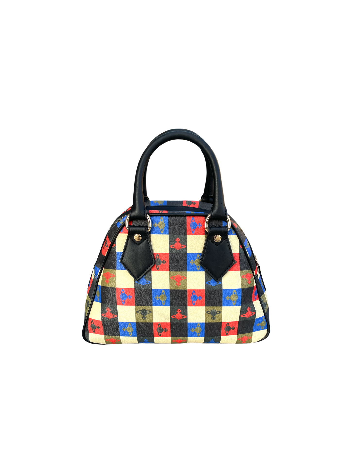 Vivienne Westwood 2000s Plaid Orb Bag