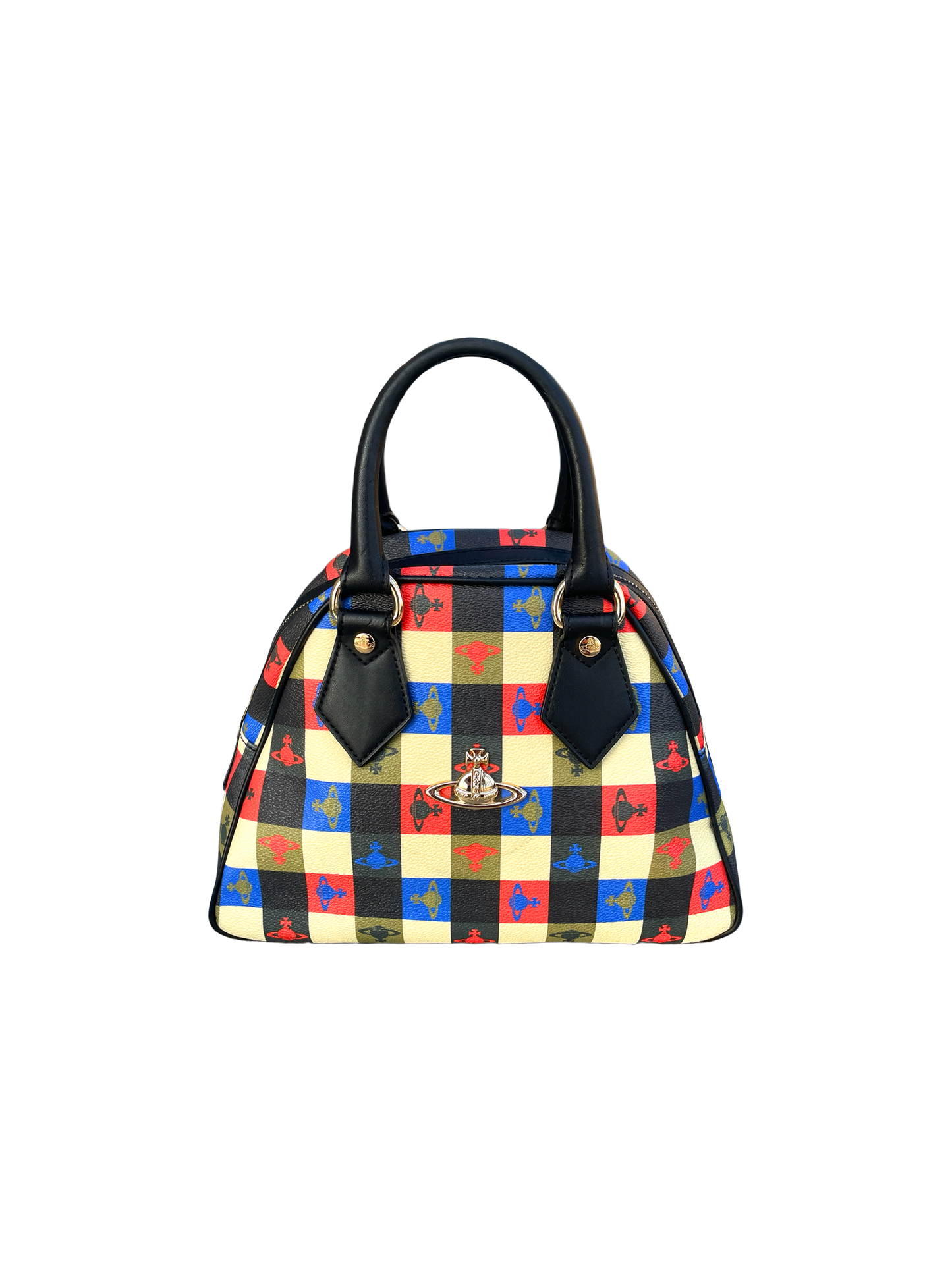 Vivienne Westwood 2000s Plaid Orb Bag