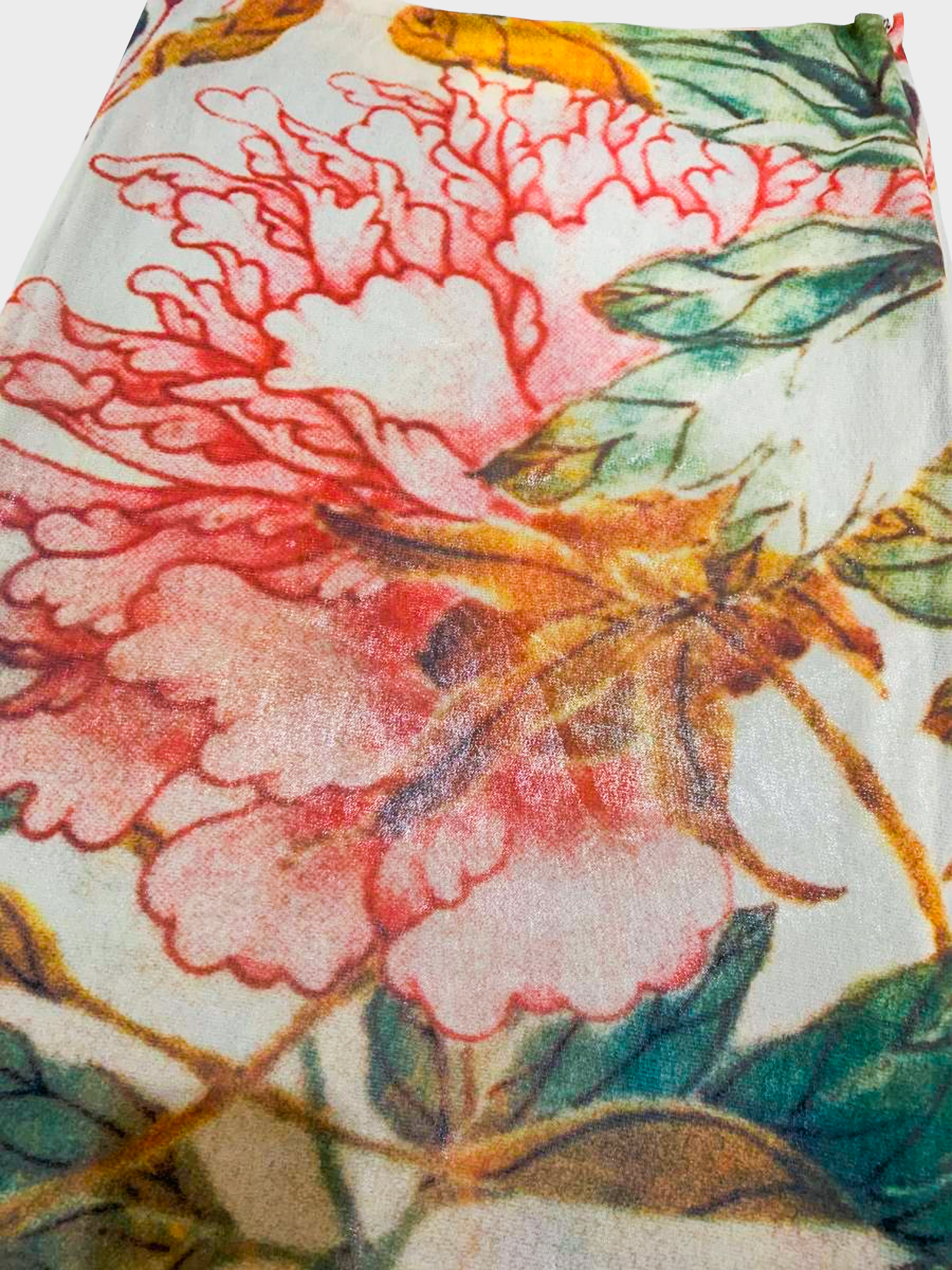 Vivienne Tam 1990s Floral Print Skirt
