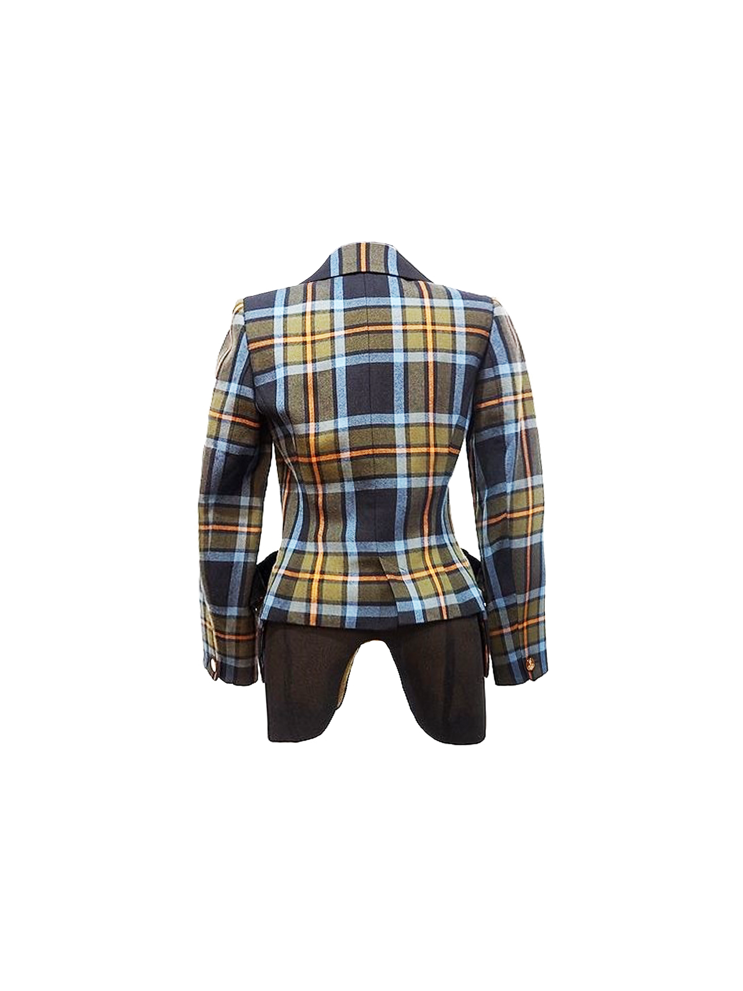 Vivienne Westwood 1994 Velour Switching Check Love Jacket
