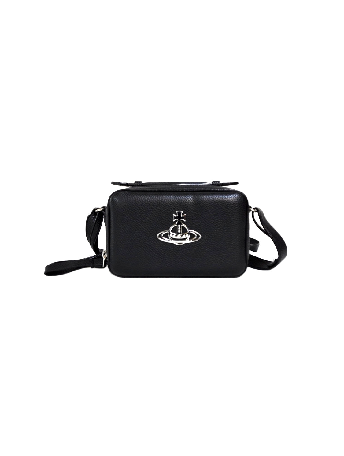 Vivienne Westwood 2010s Black Vegan Leather Mini Shoulder Bag