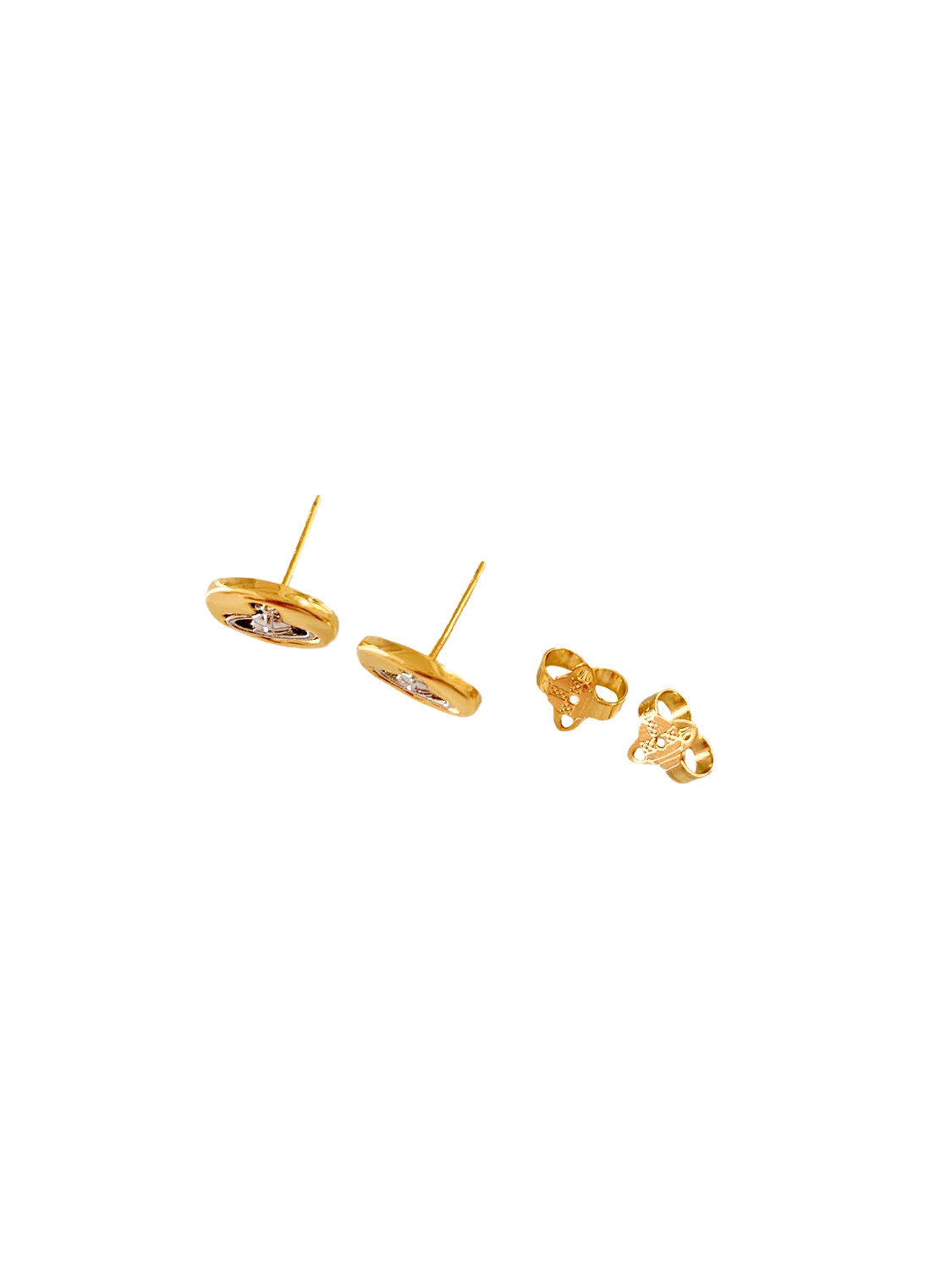 Vivienne Westwood 2000s Gold Small Orb Studs