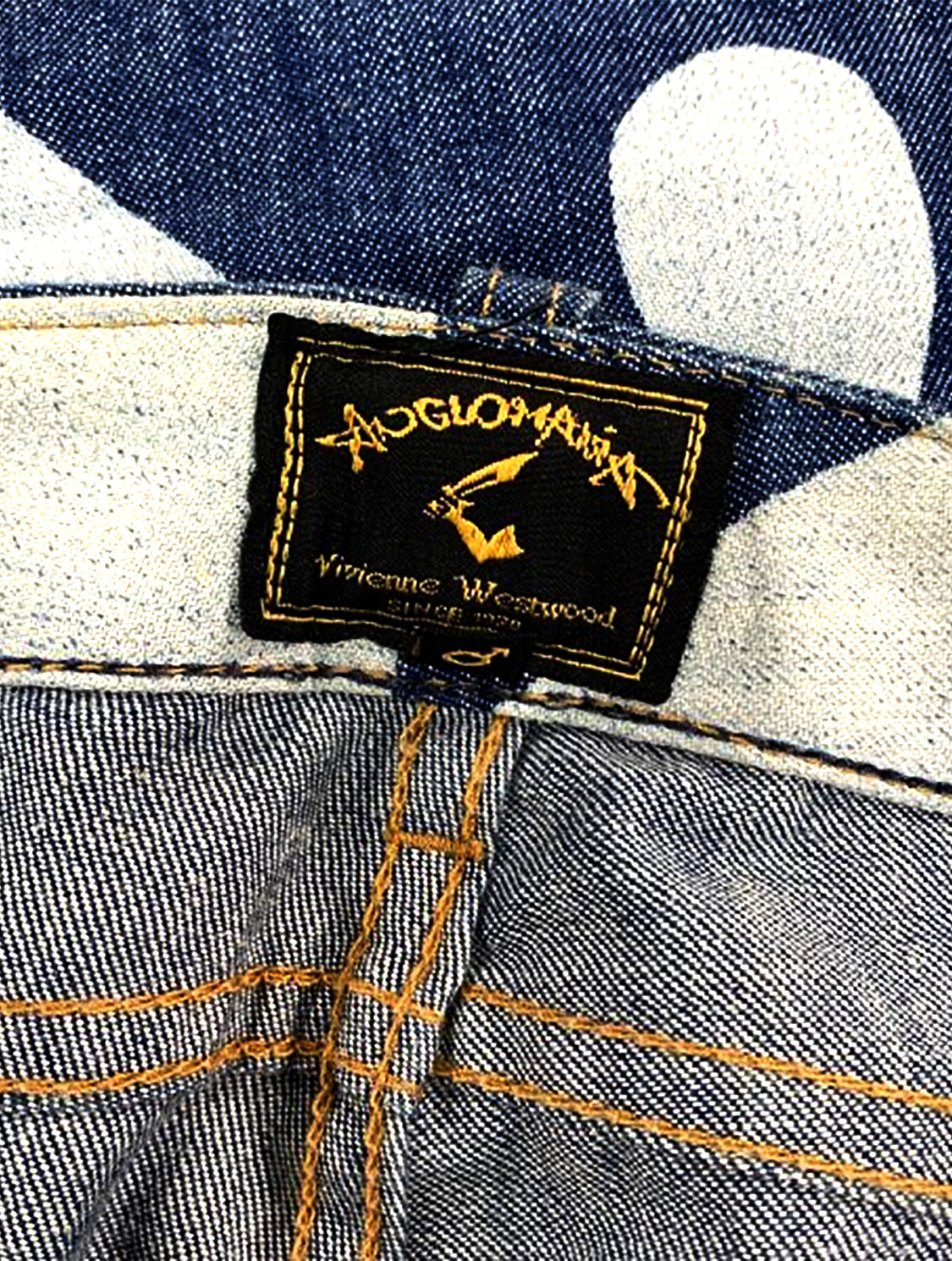 Vivienne Westwood 1990s Anglomania Denim Patterned Pants