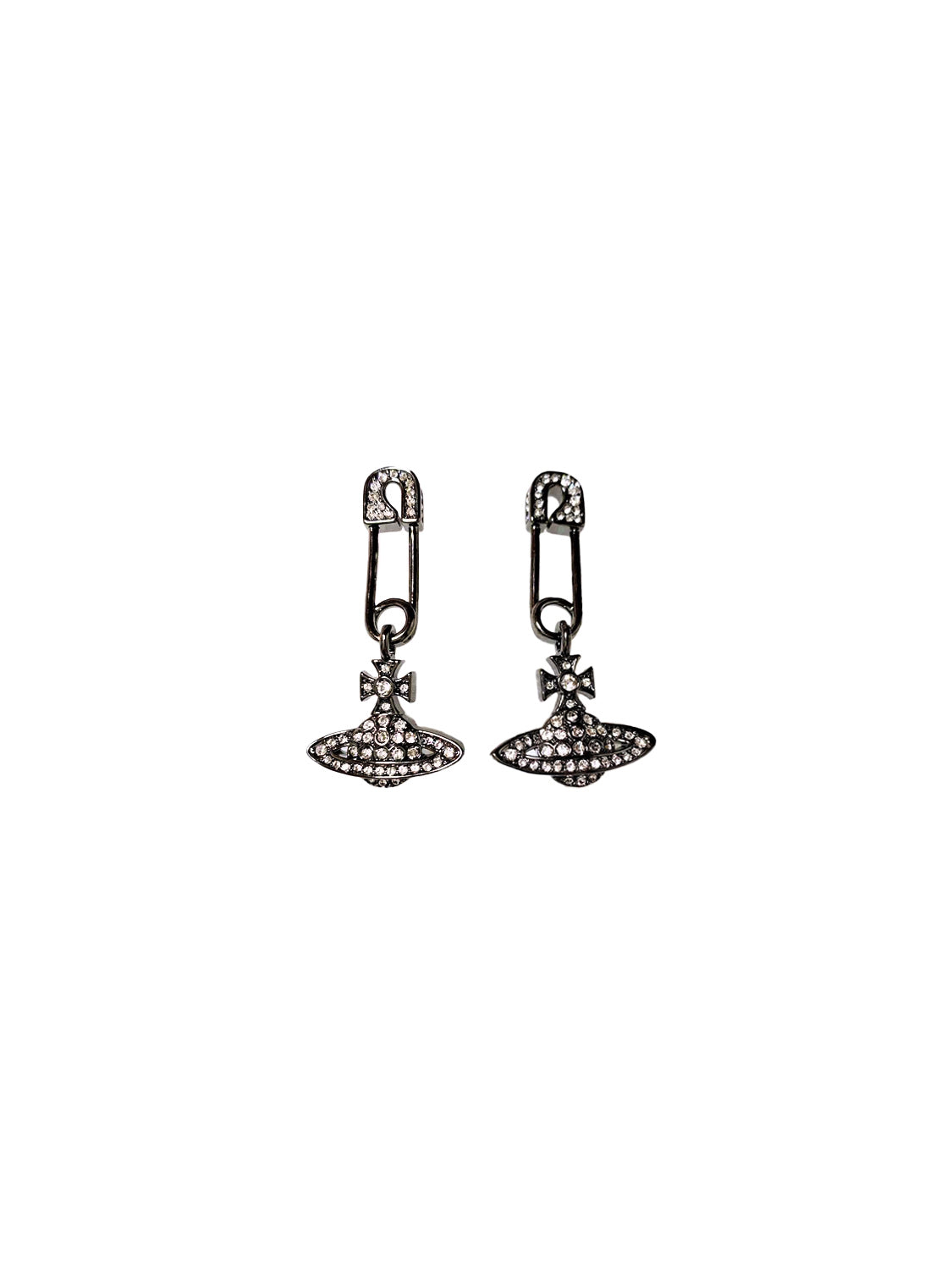 Vivienne Westwood 2000s Rare Safety Pin Drop Earrings