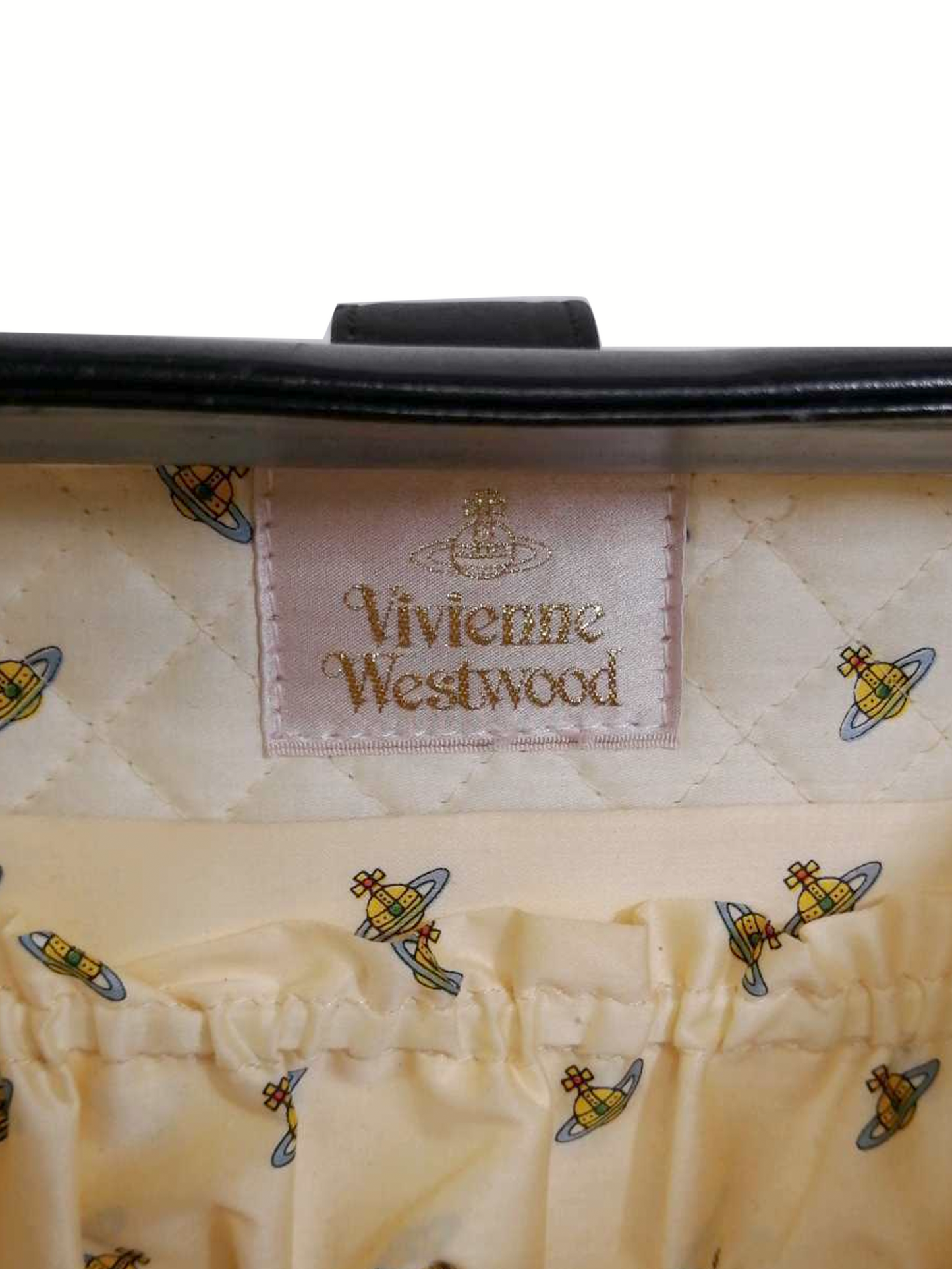 Vivienne Westwood 2000s Leather Small Black Bag
