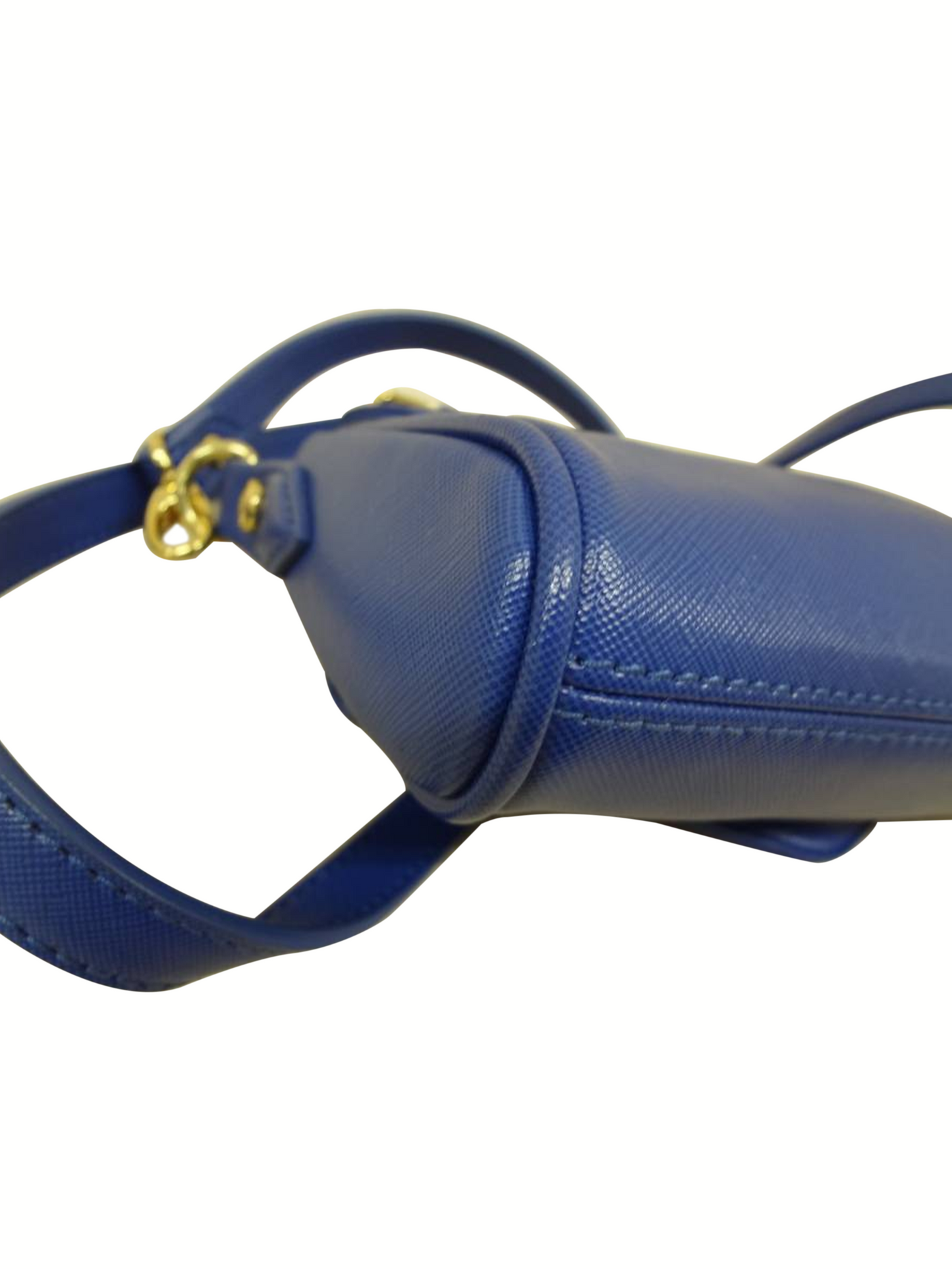 Vivienne Westwood 2000s Blue Leather Shoulder Bag