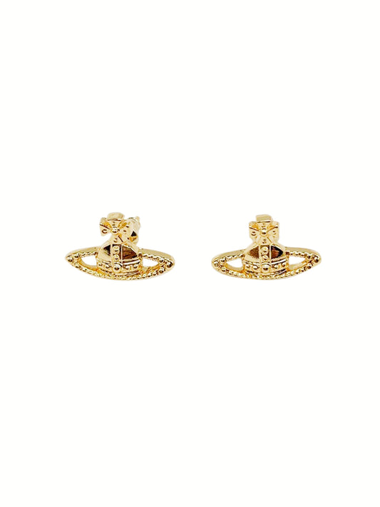 Vivienne Westwood 2000s Gold Stud Earrings