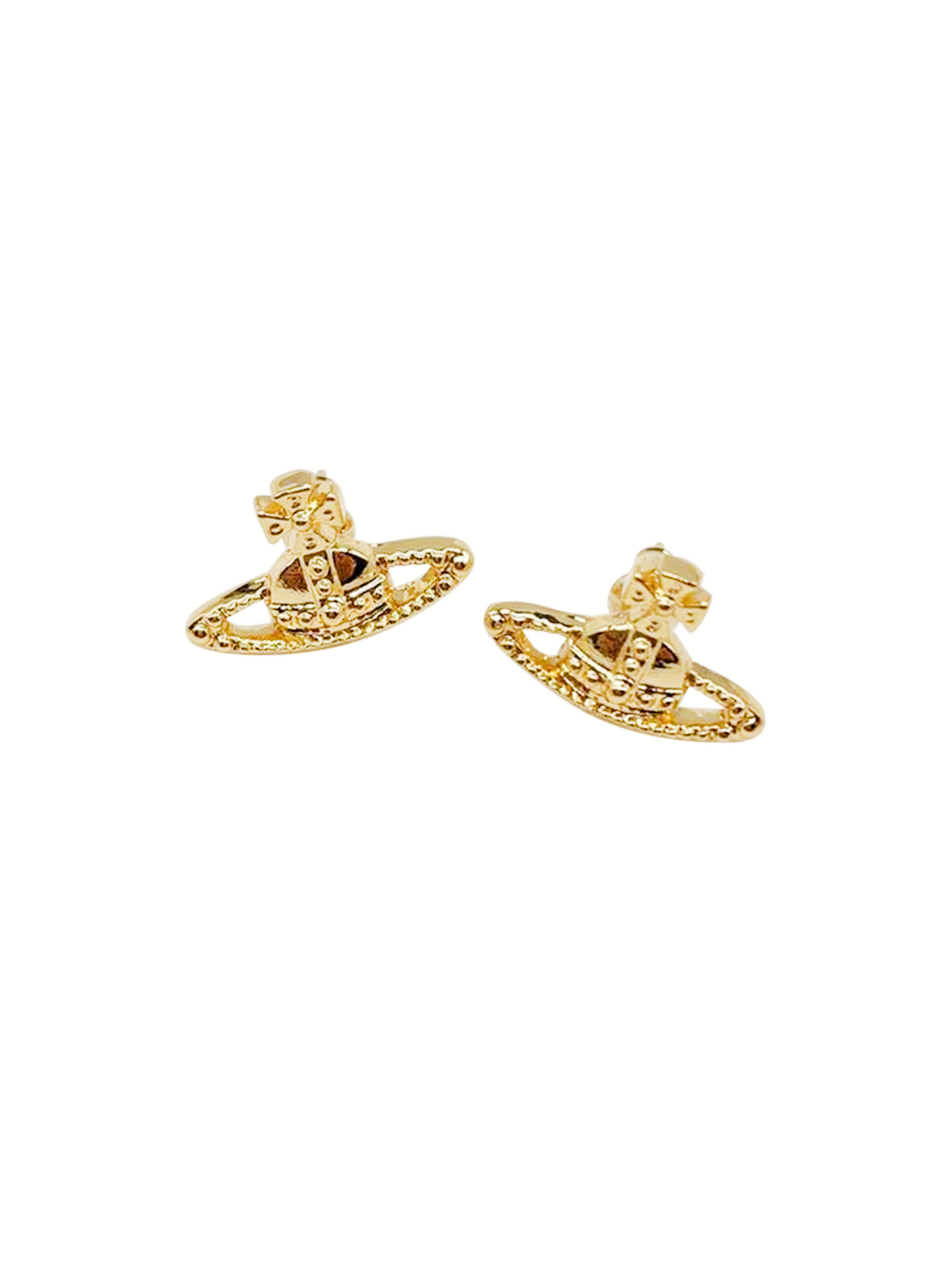 Vivienne Westwood 2000s Gold Stud Earrings