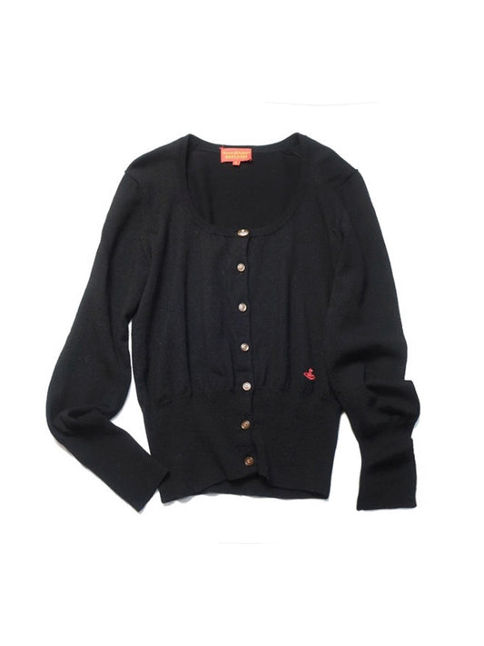 Vivienne Westwood 2000s Black Orb Cardigan