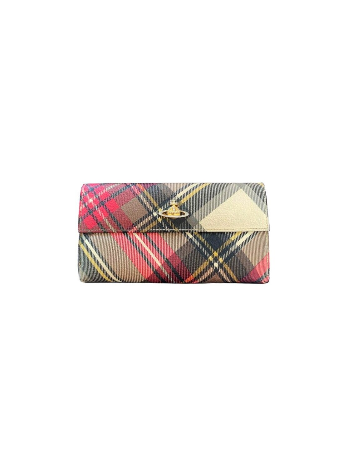 Vivienne Westwood 2000s Leather Plaid Wallet