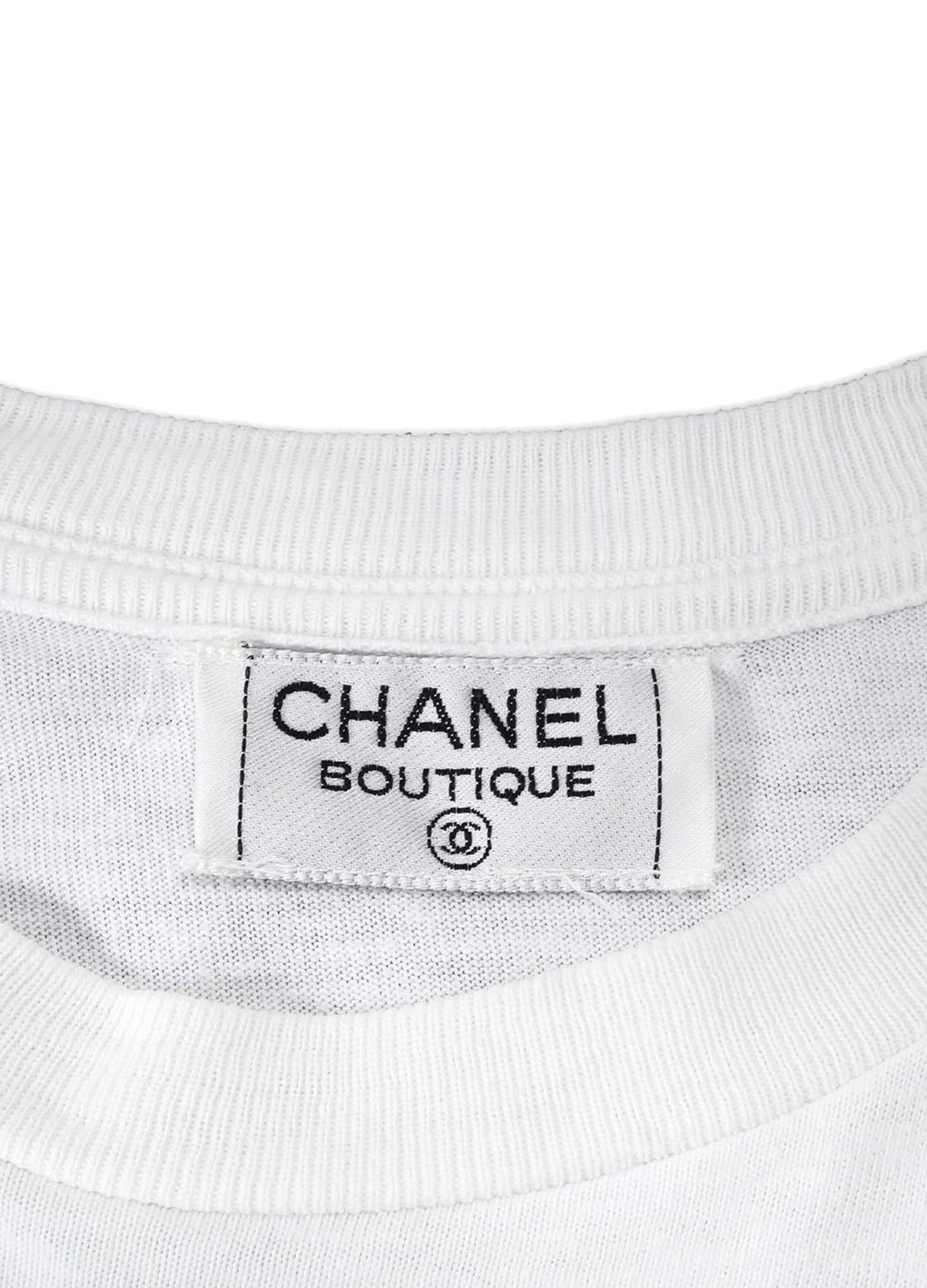 Chanel 1987 No. 5 Runway Rare White Tee