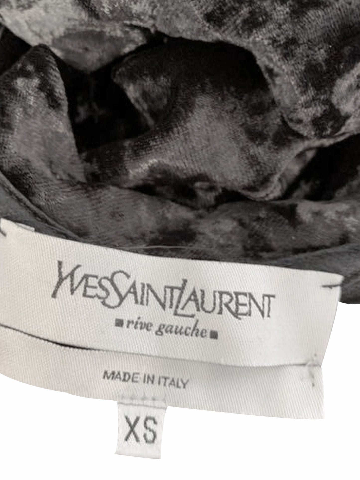 Yves Saint Laurent 1990s Rhinestone Velvet Tank