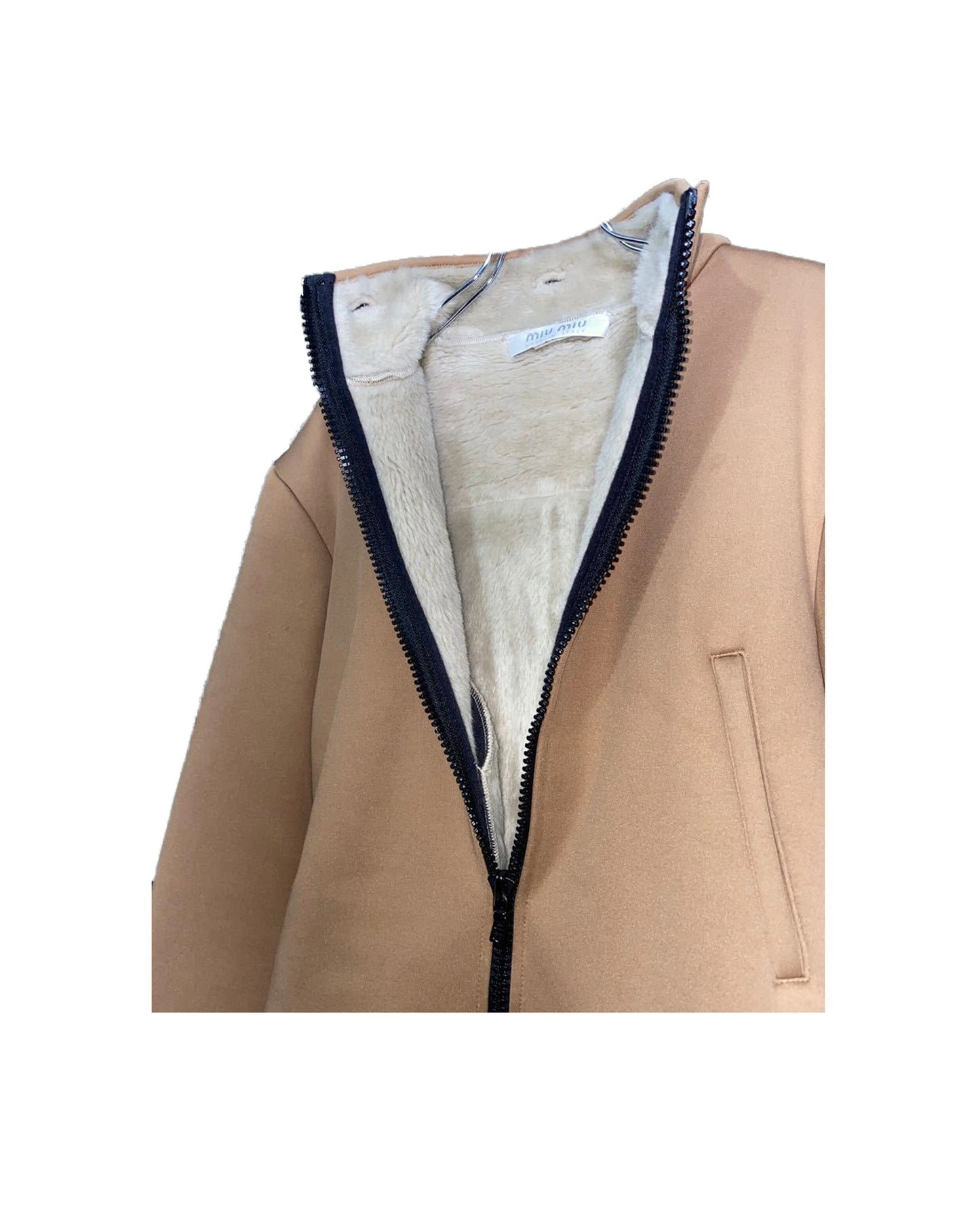 Miu Miu AW 1999 Beige Fur Trim Rare Jacket