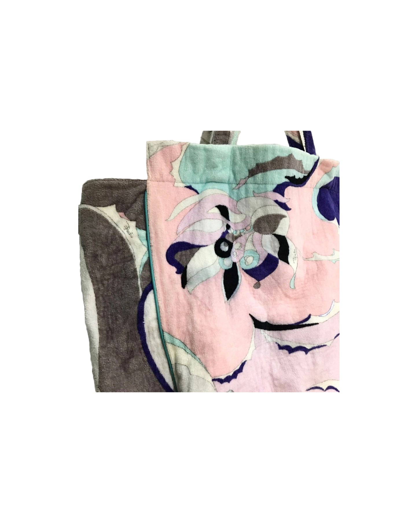 Emilio Pucci Terrycloth Pink Tote